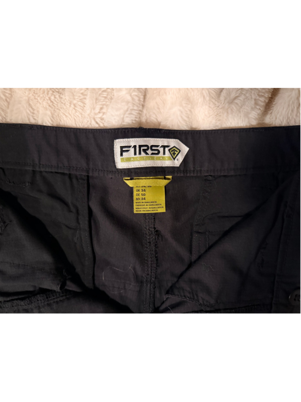 Men's First Tactical Cargo Pants Black Waist 34 - Picture 3 of 4